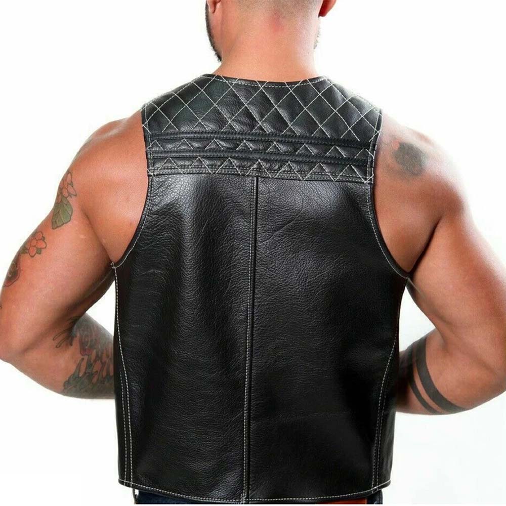 Leather bar clearance vest