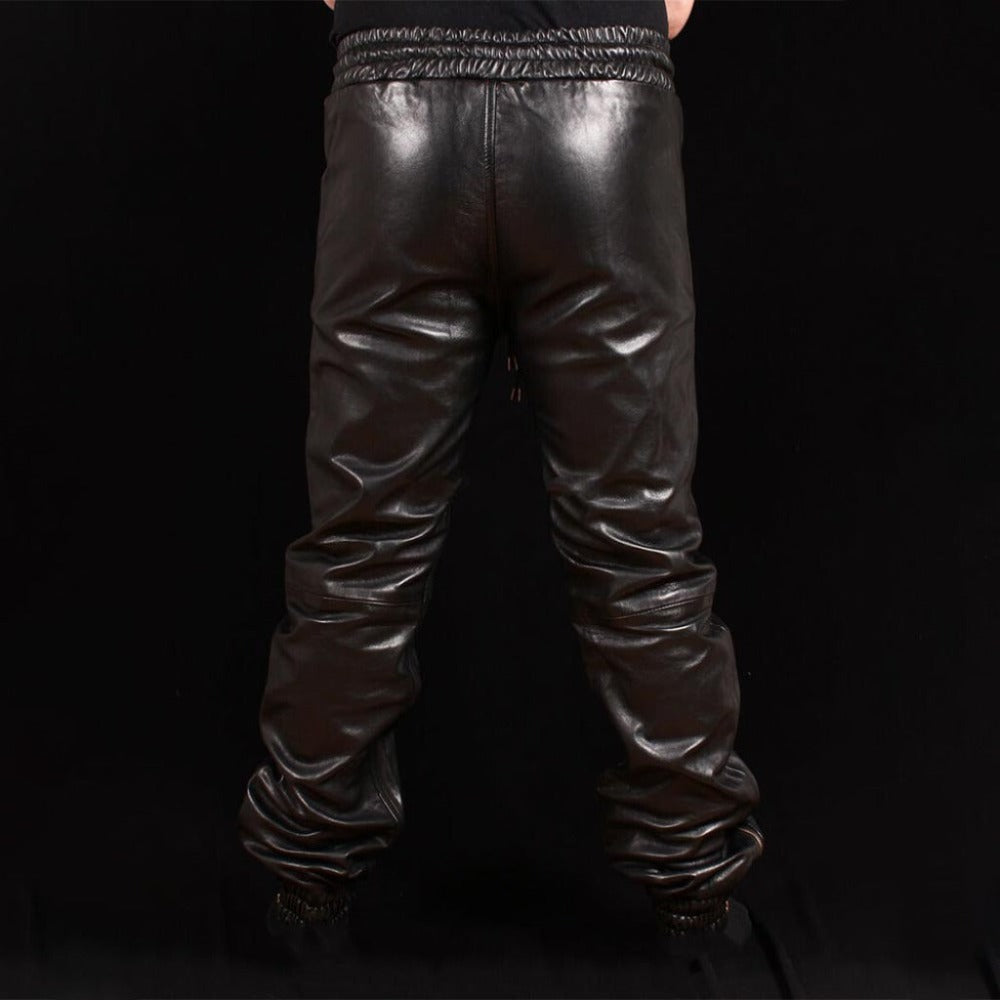 Sheep Leather Trousers for Jogging – Leather Wardrobe