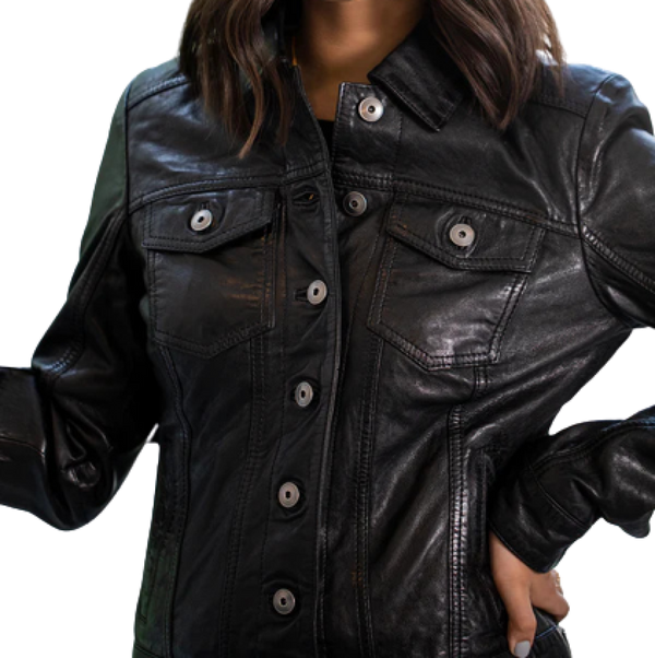 Leather Jacket For Women Made off Lambskin/Sheep Leather