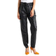 Buckle Closer Stylish Leather Pants For Women