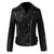 Stylish And Classy Biker Leather Jacket For Women