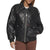 Quilted Style Leather Jacket For Women With Full Zip Closer