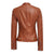 100% Genuine Leather Jacket For Women Biker Style