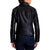 Leather Jacket For Women With Side Zip And Belted Closer