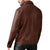 Classy Leather Shirt For Men In Brown Color