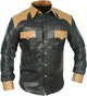 Leather Shirt For Men With Full Button Closer