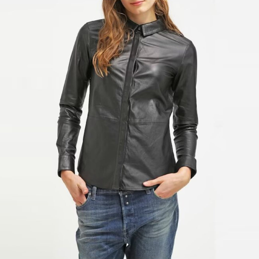 Stylish Leather Shirts For Women