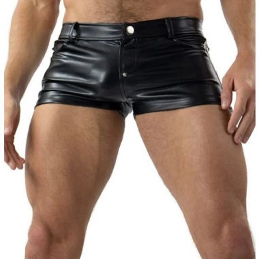 Sheep Skin Leather Shorts For Men