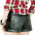 Quilted Leather Shorts For Women