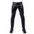Mens Black Quilted Sheep Leather Pant