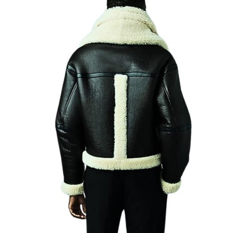 Leather Jacket For Men With Double Zip Closer Unique Design
