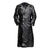 Long Leather Trench Coat With Classy Design