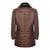 Stylish Leather Trench Coat With Inner Fur And Full Zip And Button Closer