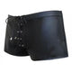 Style Lamb Skin Leather Shorts