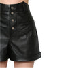 Women Soft Leather Shorts
