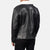 White Shearling Black Leather Jacket - Leather Wardrobe