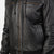 Black Bomber Leather Jacket hooded - Leather Wardrobe