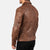 Brown Biker Leather Jacket - Leather Wardrobe