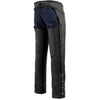 Black Premium Leather Chaps with Coin Pocket