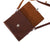 Brown Button Closure Bag