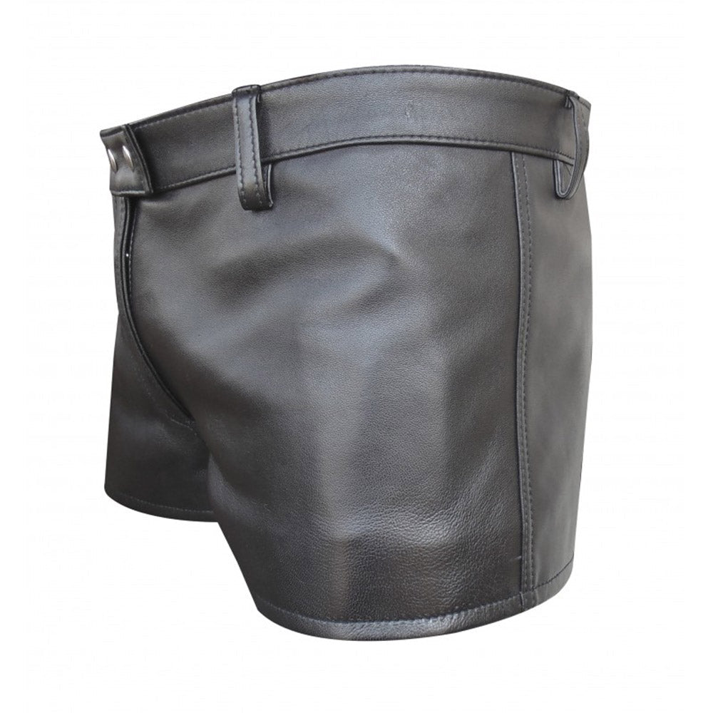 Casual Boxer Style with Sheep Leather Shorts 