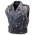 Chromed-out Leather Motorcycle Vest