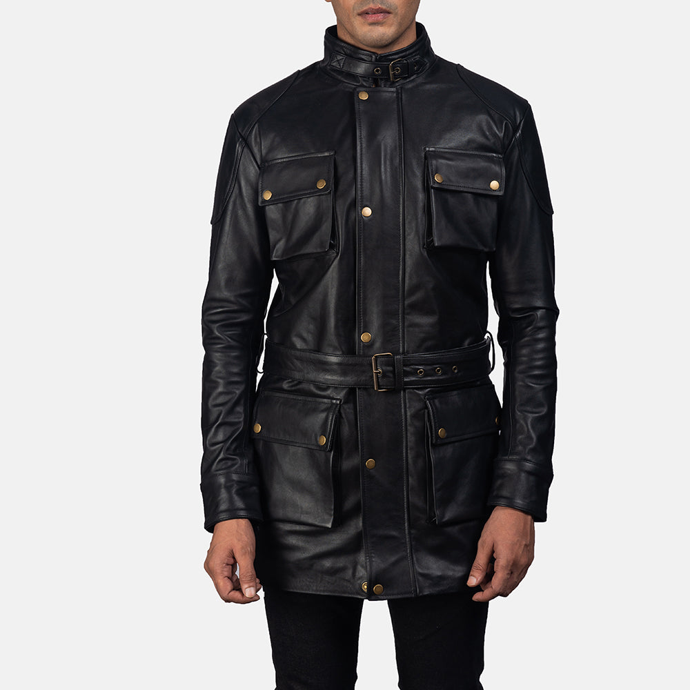 Dolf Black Leather Jacket