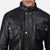 Dolf Black Leather Jacket Up to 5XL - Leather Wardrobe