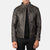 Goat Skin Distressed Motorcycle Leather Jacket