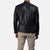 Hank Black Leather Biker Jacket Up to 5XL - Leather Wardrobe