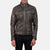 Ionic Distressed Brown Leather Biker Jacket Up to 5XL - Leather Wardrobe