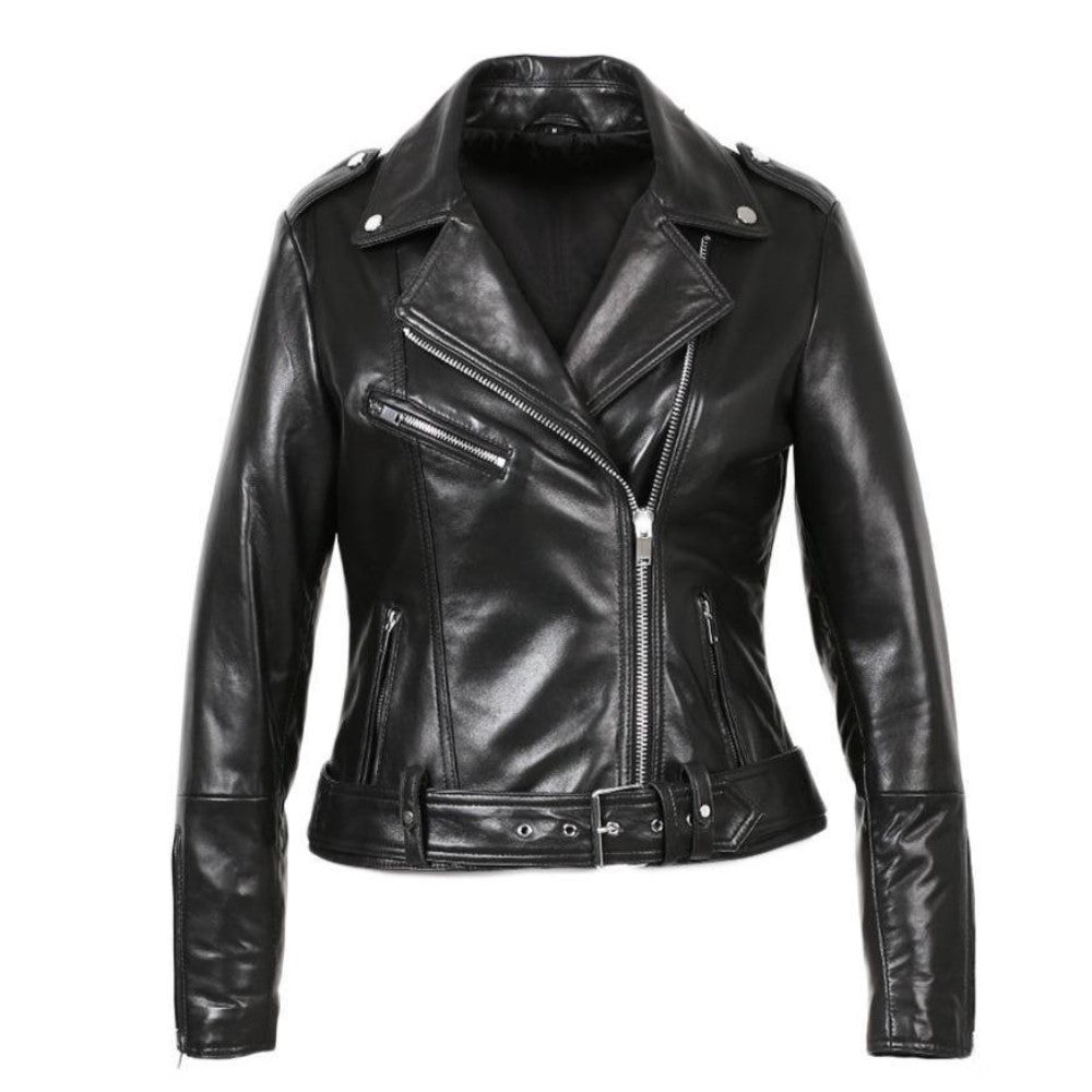 Kylee Women Motorcycle Leather Jacket