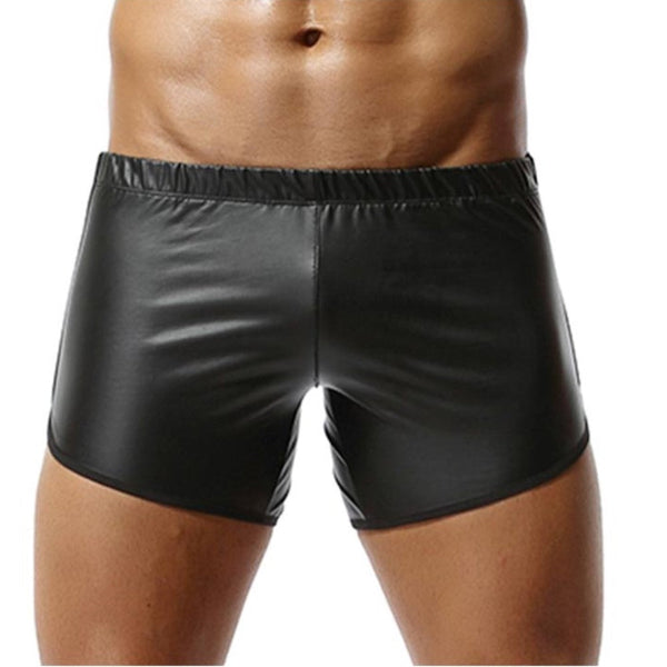 Leather shorts summer boxer