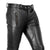 Men Leather Pants with Zipper 