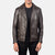 Noah Brown Leather Biker Jacket Up to 5XL - Leather Wardrobe
