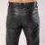 Men's Plain Black Leather Pants
