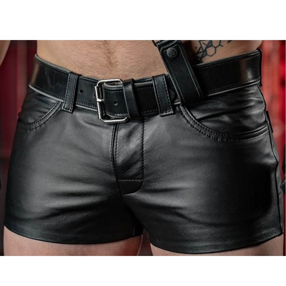 Mens Sheep Leather Shorts