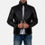 Equilibrium Black Leather Jacket Up to 5XL - Leather Wardrobe