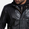 Highschool Black Leather Jacket Up to 5XL - Leather Wardrobe