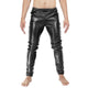 Plain Black Sheep leather Trouser for Men