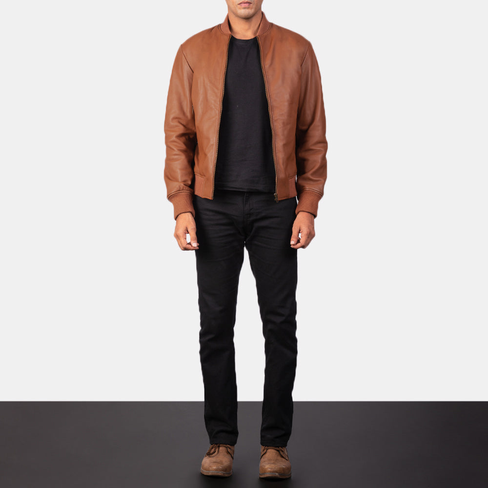 Shane Brown Leather Bomber