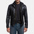 Sheep Leather Jacket with removable hood