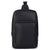 Slim Black Leather Laptop Bag Shoulder Bag