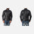 Austere Black Leather Biker Jacket Up to 5XL - Leather Wardrobe