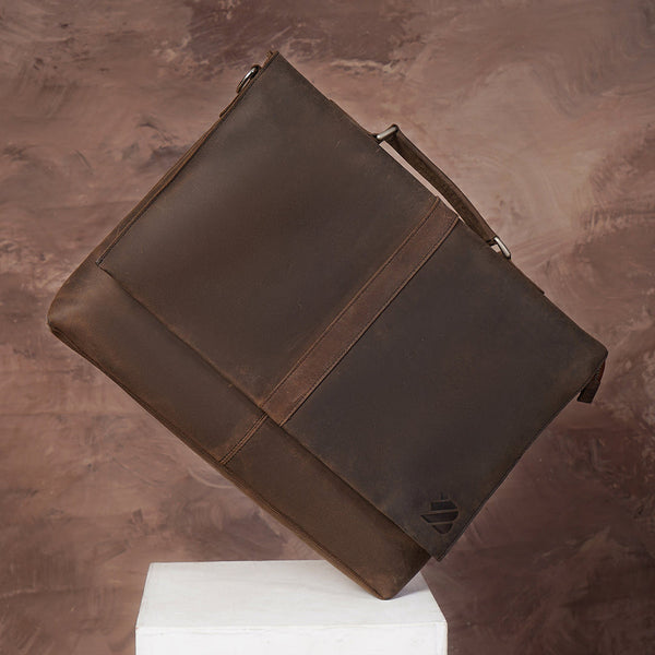 Vintage Leather Bag For Office