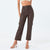 Brown Leather Trouser For Women