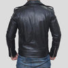 ALEC Black Biker Leather Jacket - Leather Wardrobe