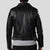 DONN Black Vintage Motorcycle Leather Jacket - Leather Wardrobe